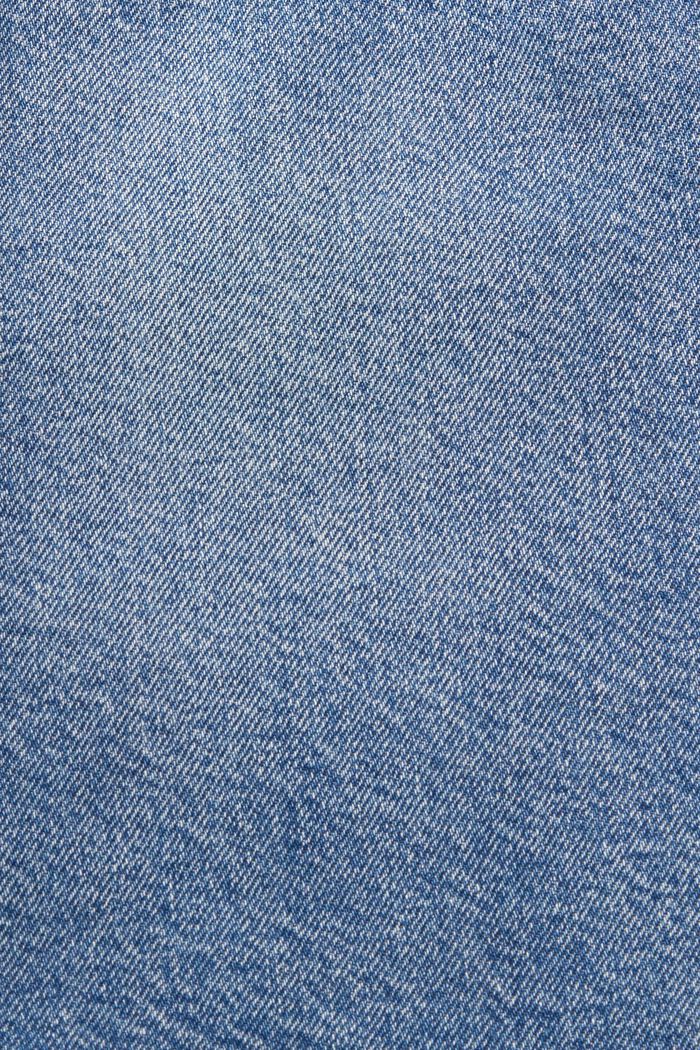 Falda vaquera con tira de botones, en algodón ecológico, BLUE MEDIUM WASHED, detail image number 5