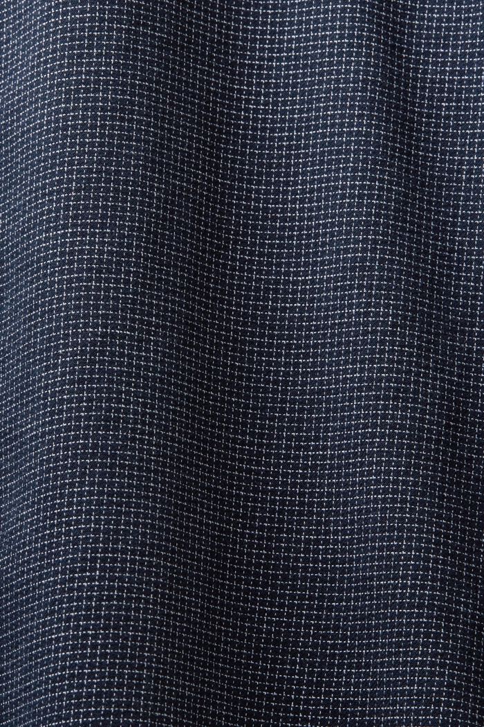 Mini camisa de cuadros de algodón de corte normal, NAVY, detail image number 5