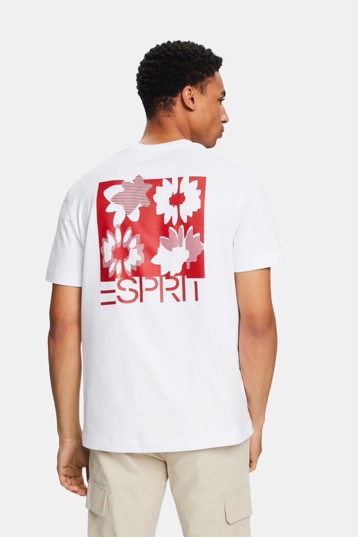 Camiseta de algodón con logotipo, WHITE, detail image number 2