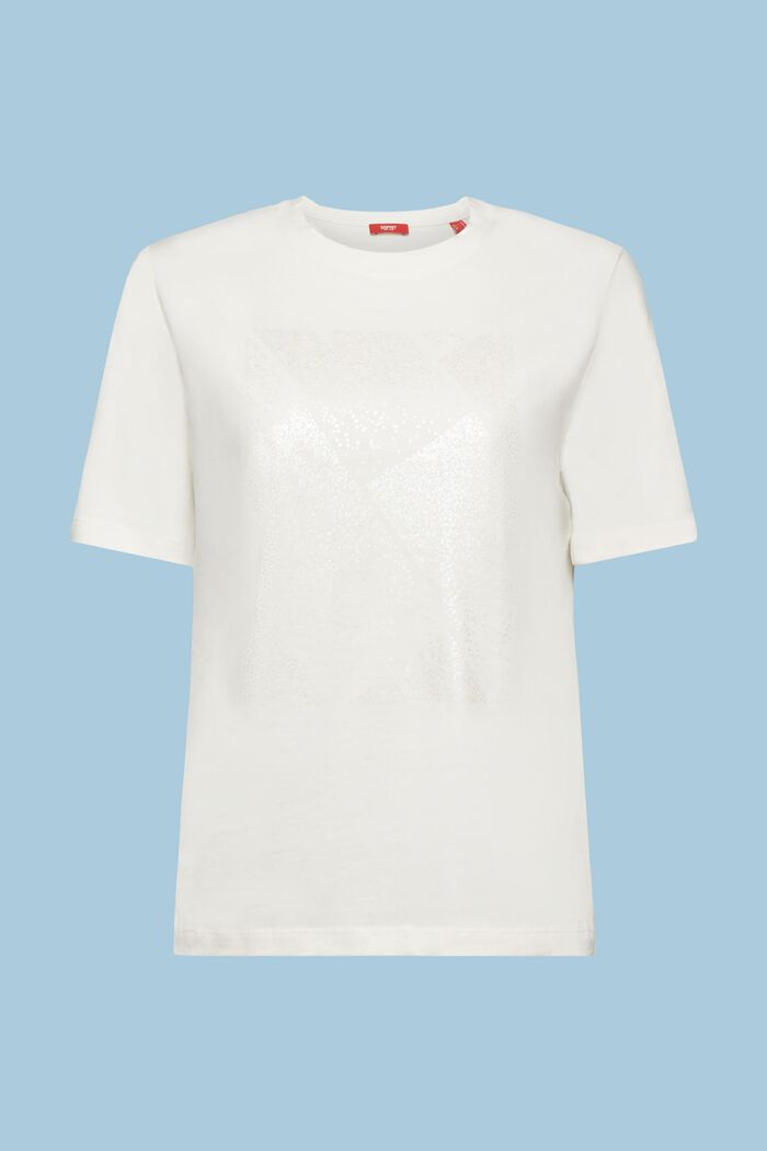 Camiseta con estampado holográfico, ICE, detail image number 6
