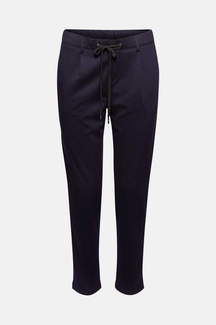 Pantalón elástico con cintura elástica, DARK BLUE, detail image number 7
