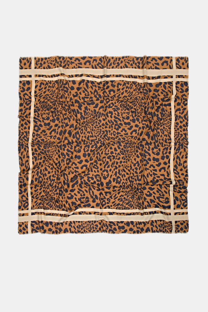 Reciclada: bufanda con estampado de leopardo, BARK, detail image number 3