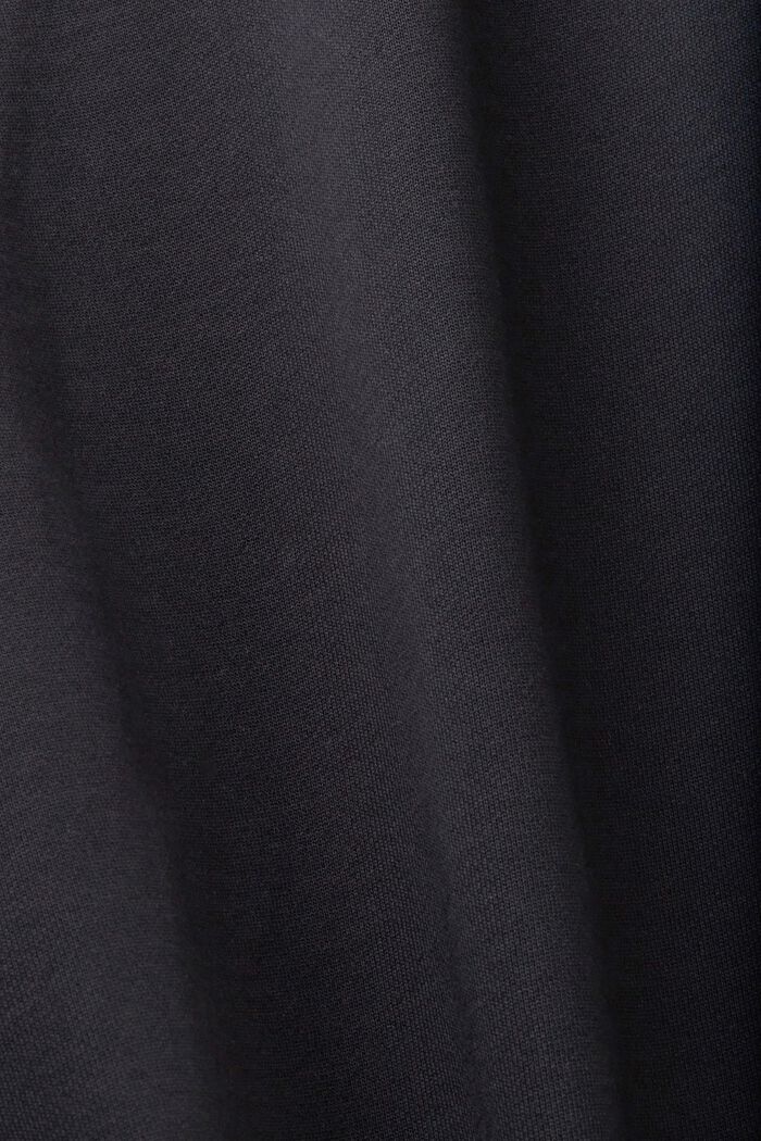 Sudadera de algodón de corte holgado, BLACK, detail image number 5