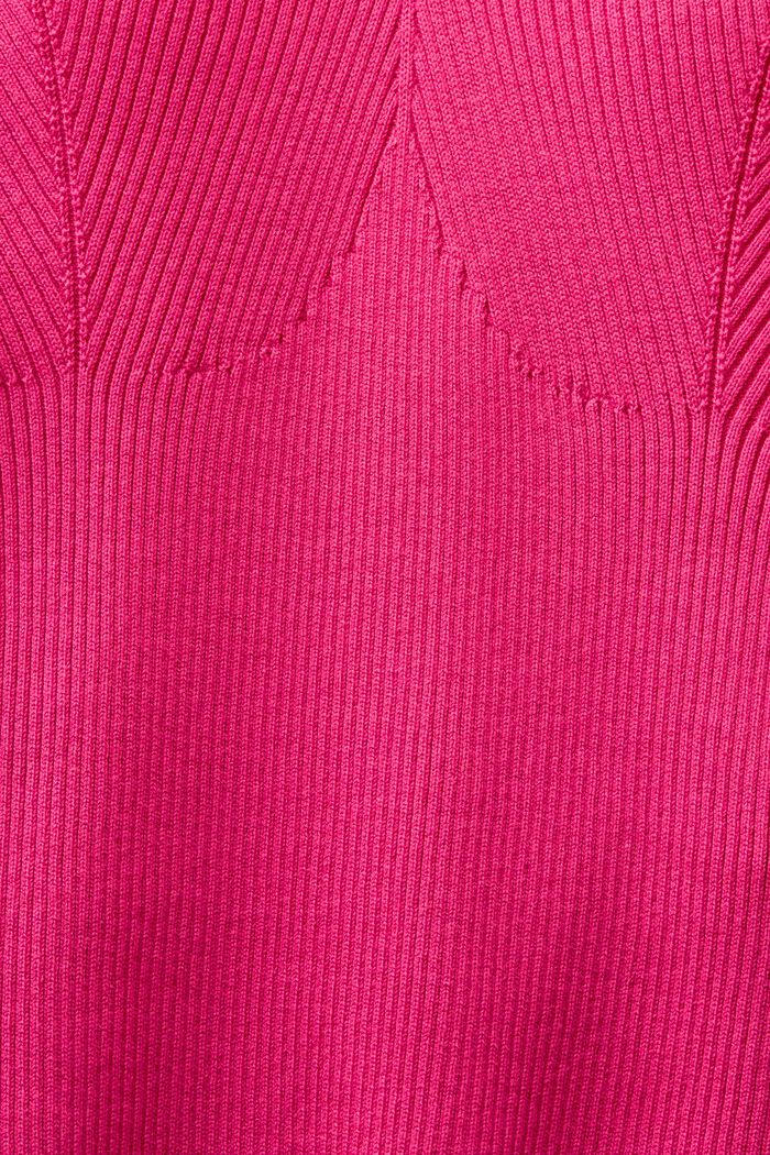 Camiseta de tirantes con cuello halter y capas, PINK FUCHSIA, detail image number 4