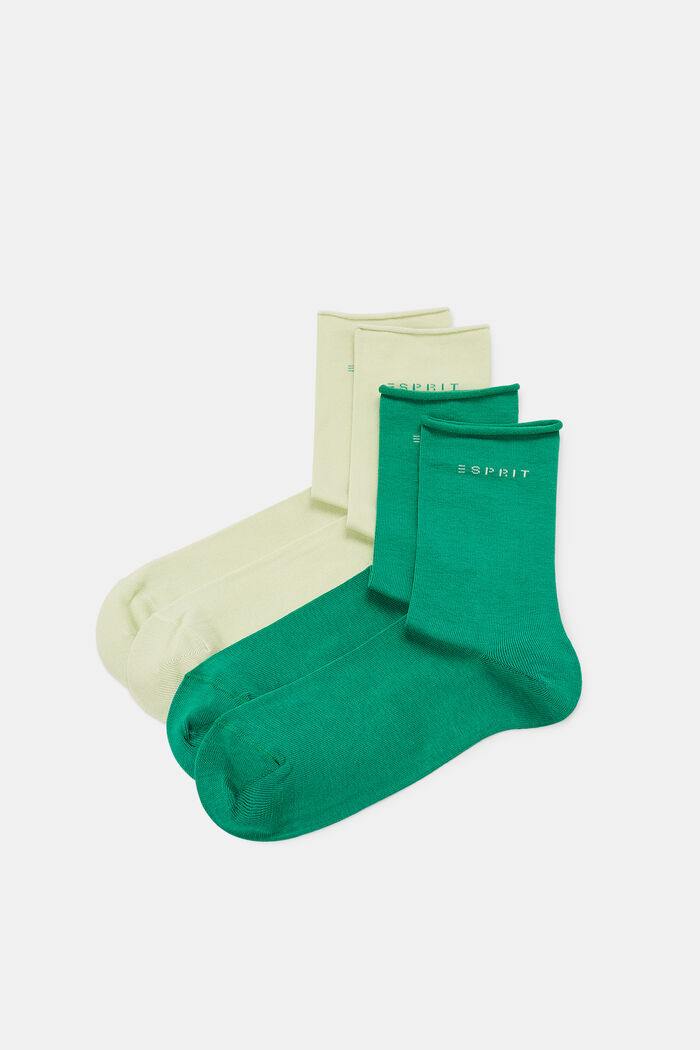 Pack de 2 pares de calcetines de punto grueso, GREEN, detail image number 0