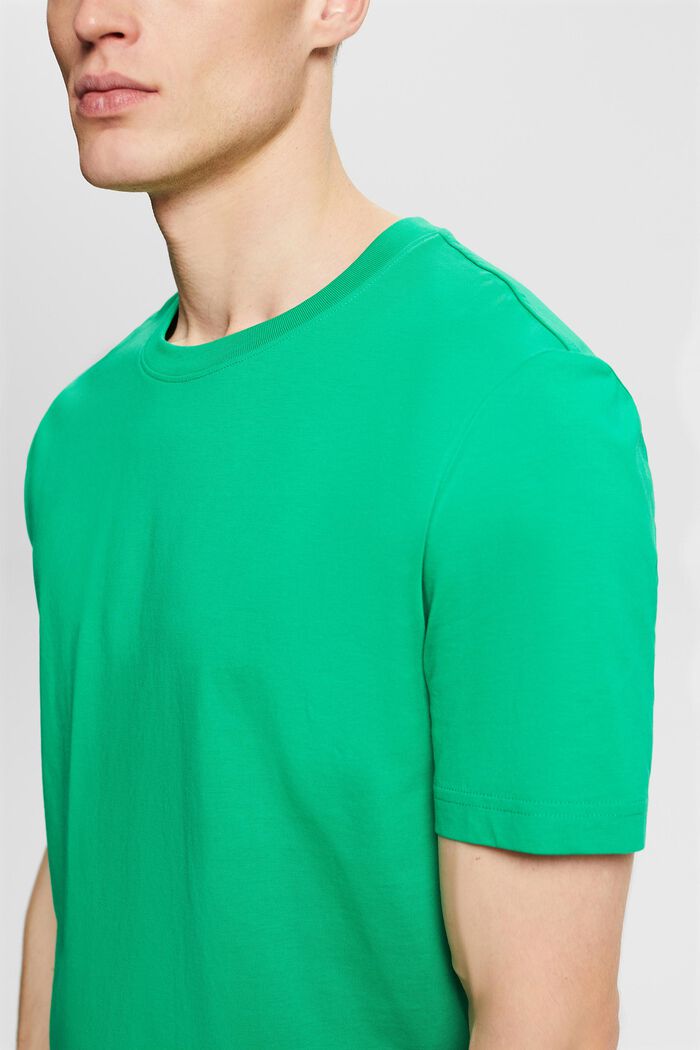 Camiseta de punto de algodón ecológico, GREEN, detail image number 3