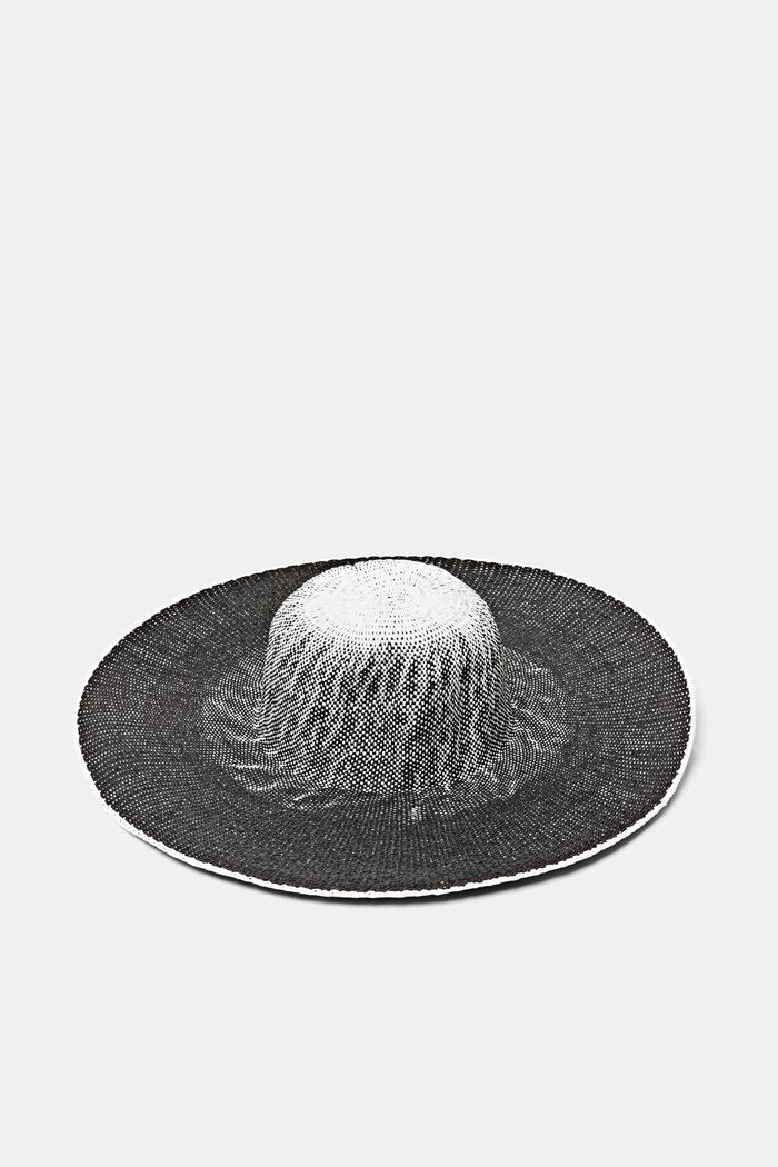 Sombrero bicolor con efecto degradado, BLACK, detail image number 0
