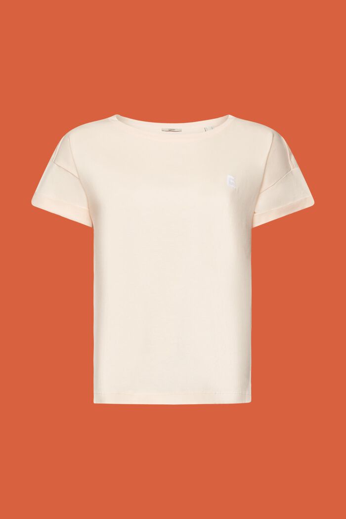 Camiseta bordada, 100% algodón, PEACH, detail image number 6