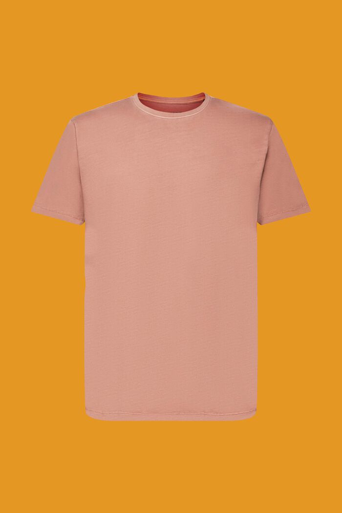 Camiseta con efecto lavado, 100 % algodón, DARK OLD PINK, detail image number 6