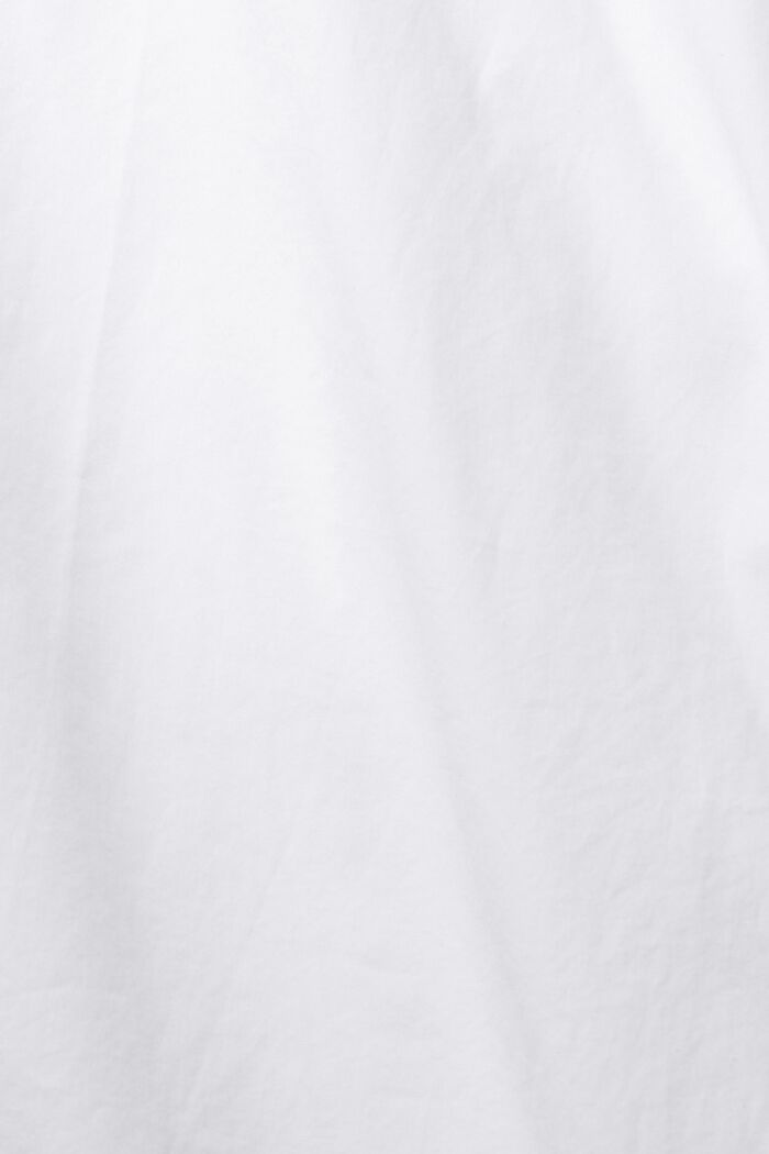 Camisa de algodón sostenible con corte ceñido, WHITE, detail image number 1