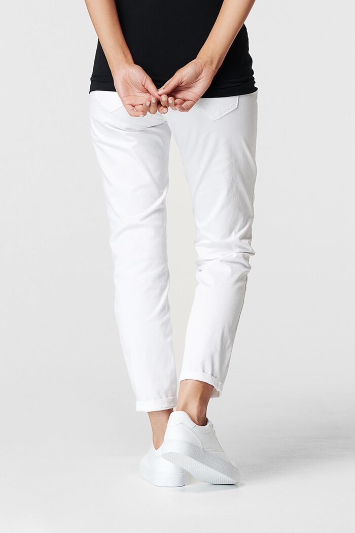 Pantalón con faja premamá, BRIGHT WHITE, detail image number 1