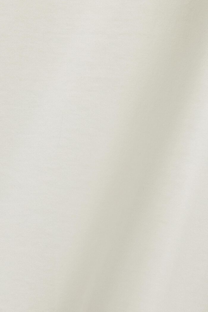 Pantalones de felpa unisex de algodón con logotipo, OFF WHITE, detail image number 5