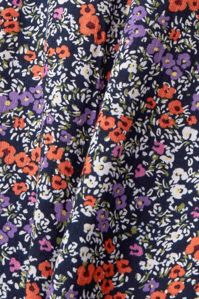 Blusa floral con mangas 3/4, NAVY BLUE, detail image number 6