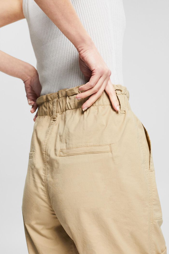 Pantalones cortos ligeros con cintura elástica, SAND, detail image number 7