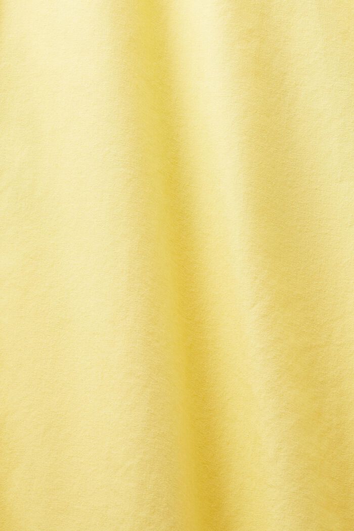 Camisa en popelina de algodón, PASTEL YELLOW, detail image number 5