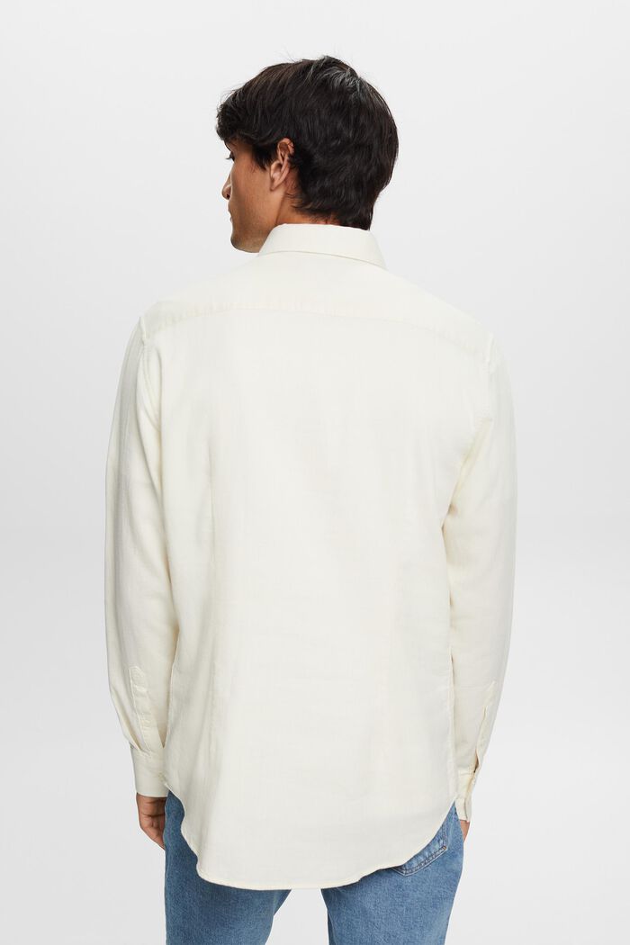 Camisa de corte ceñido con textura, 100% algodón, ICE, detail image number 4
