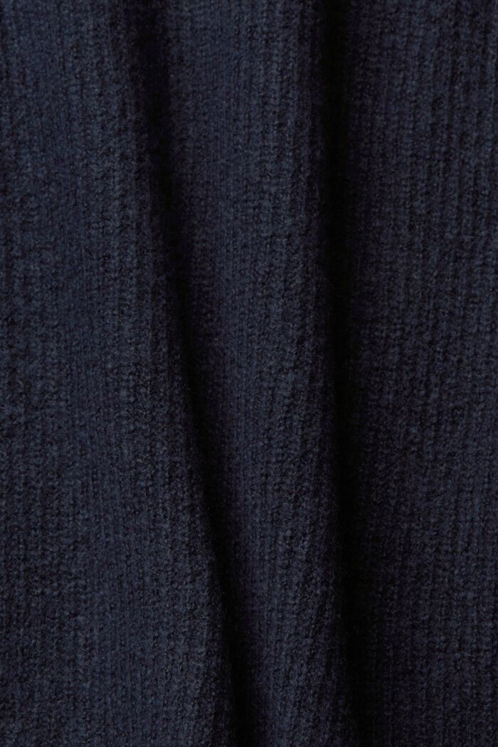 Jersey de punto en mezcla de lana, NAVY, detail image number 1