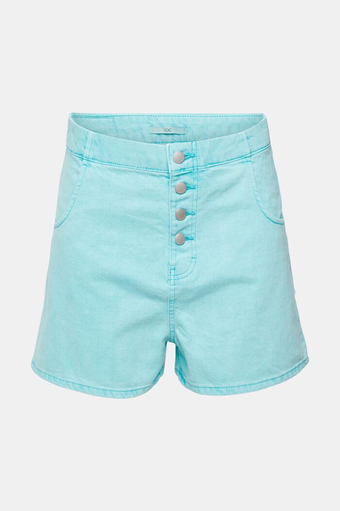 pantalones cortos con tira de botones, AQUA GREEN, detail image number 7
