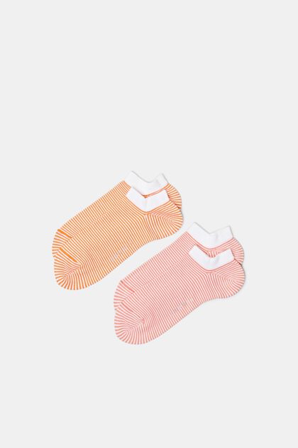 Pack de 2 pares de calcetines tobilleros a rayas