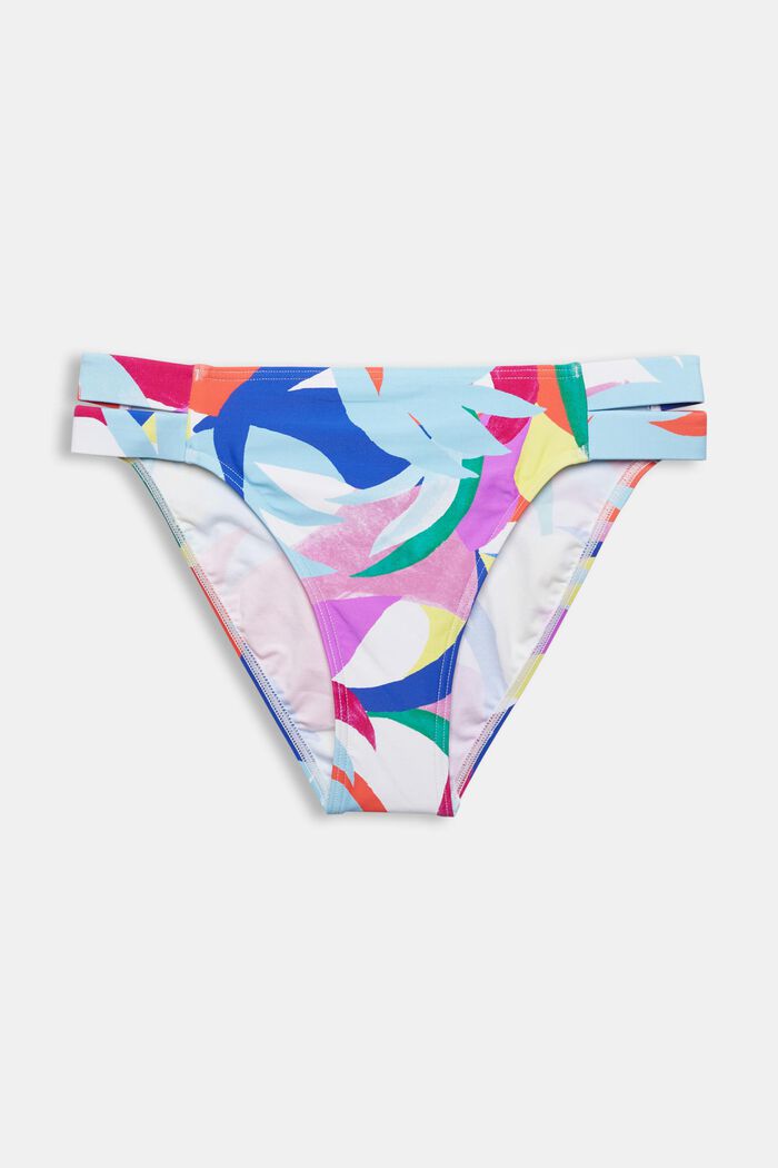 Reciclado: braguita de bikini con estampado de colores, VIOLET, overview
