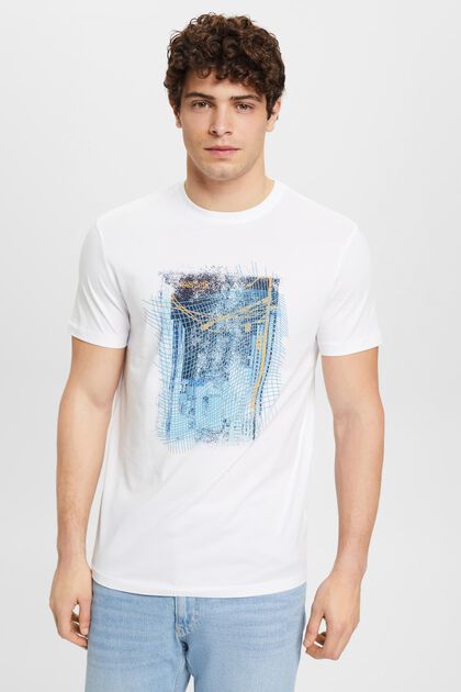Camiseta de algodón sostenible con estampado