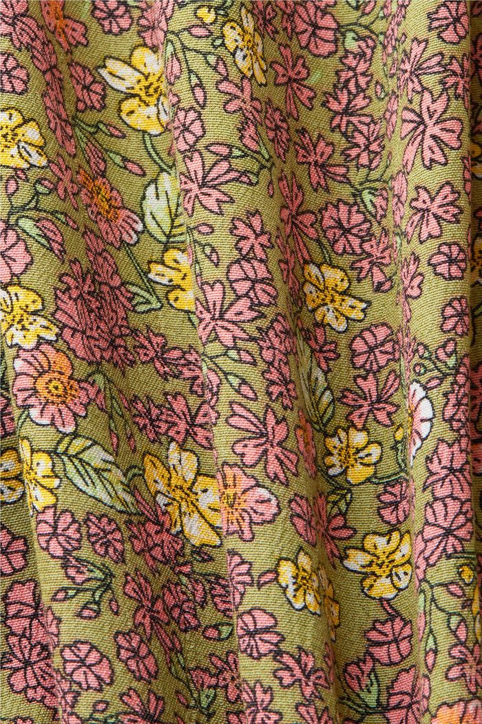 Blusa sin mangas con diseño estampado, CITRUS GREEN, detail image number 5