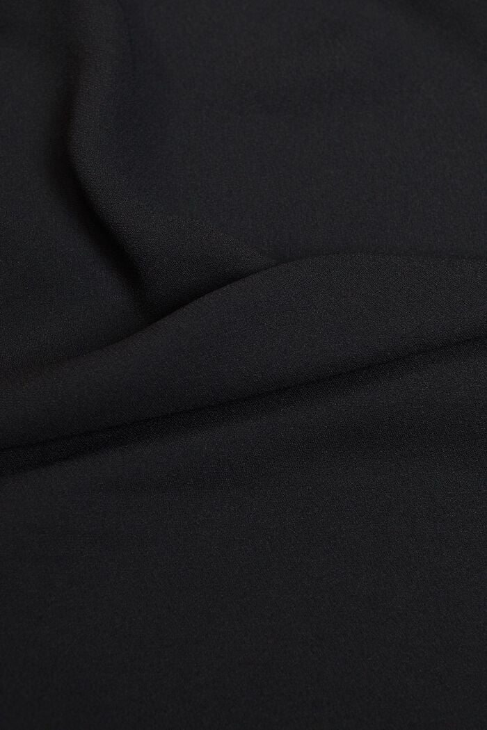 Blusa de encaje de manga larga, BLACK, detail image number 5