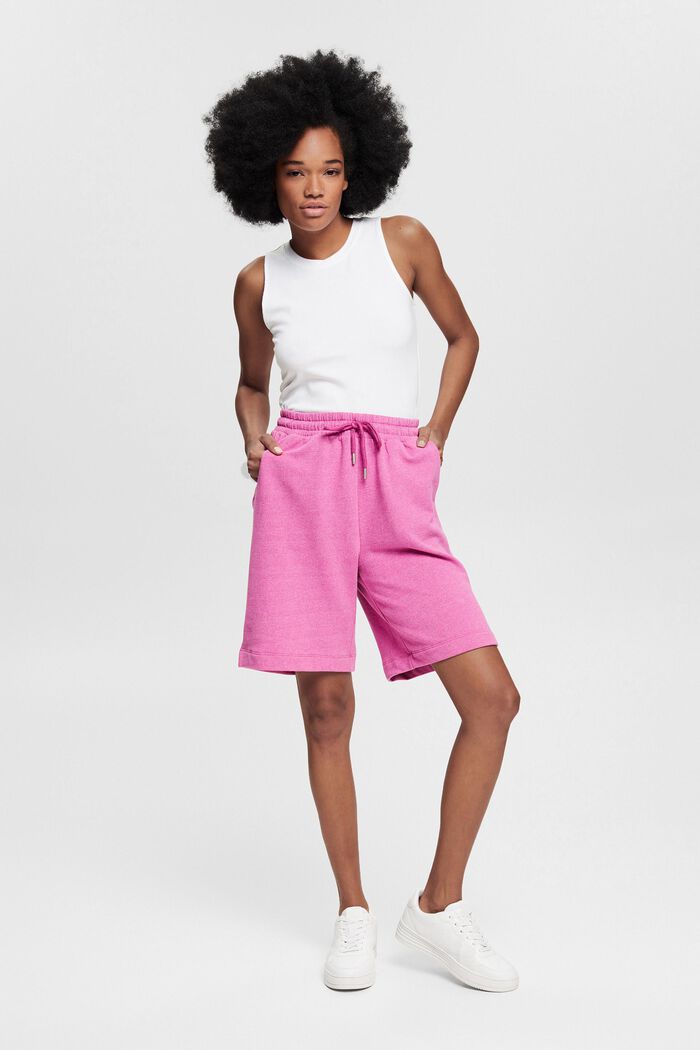 Pantalones cortos con largo bermuda, PINK FUCHSIA, detail image number 1