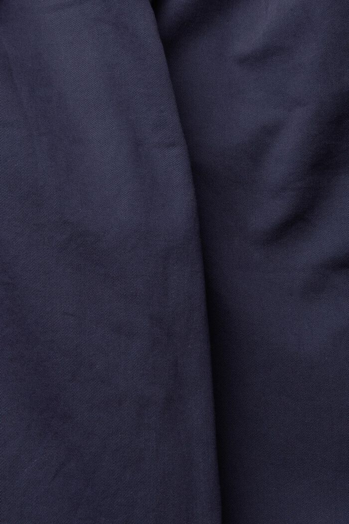 Pantalón chino con cintura alta, 100 % algodón Pima, NAVY, detail image number 6