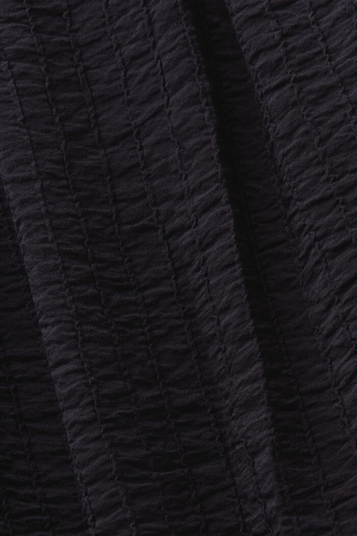 Minivestido con textura y volantes, BLACK, detail image number 5