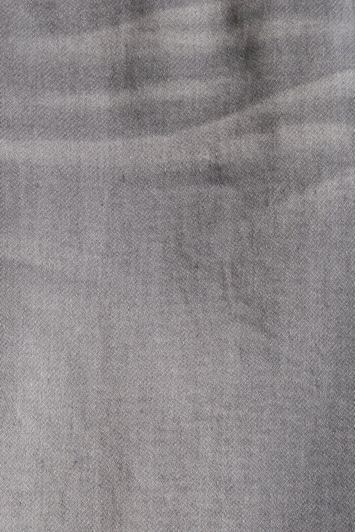 Shorts vaqueros confeccionados en mezcla de algodón ecológico, GREY MEDIUM WASHED, detail image number 4