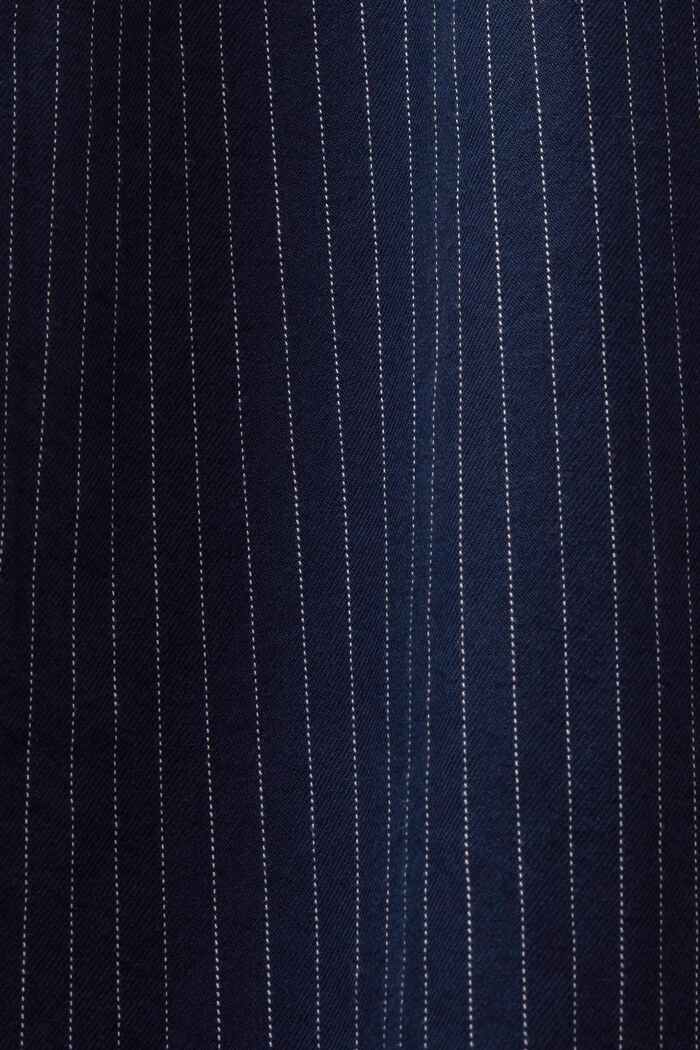 Camisa de sarga con raya diplomática, 100% algodón, NAVY, detail image number 4