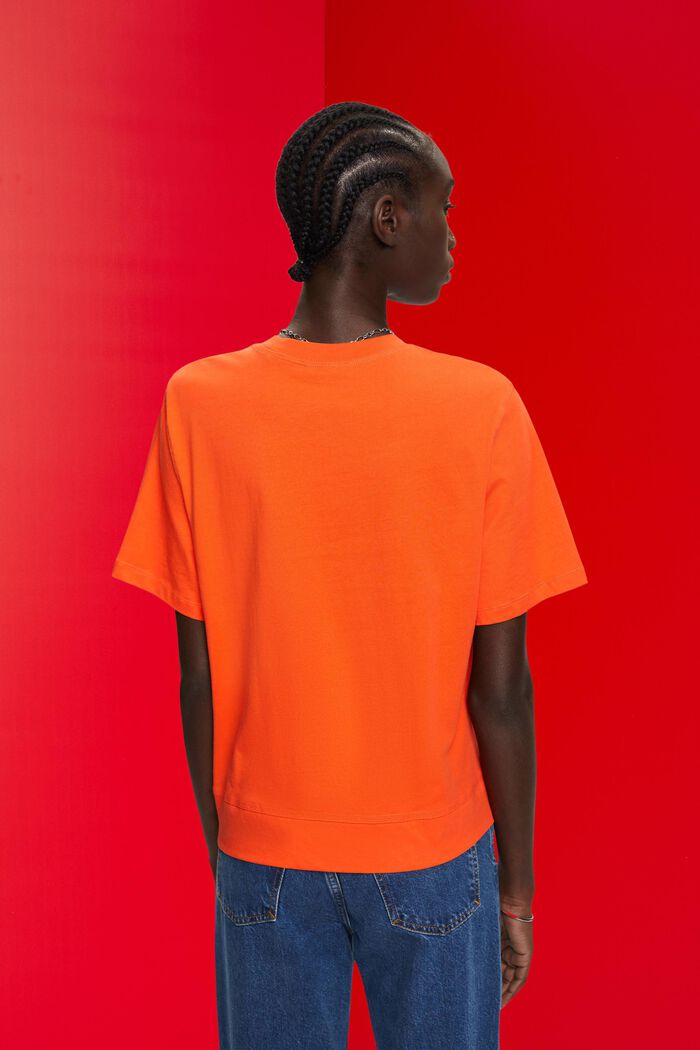 Camiseta de algodón, ORANGE RED, detail image number 3