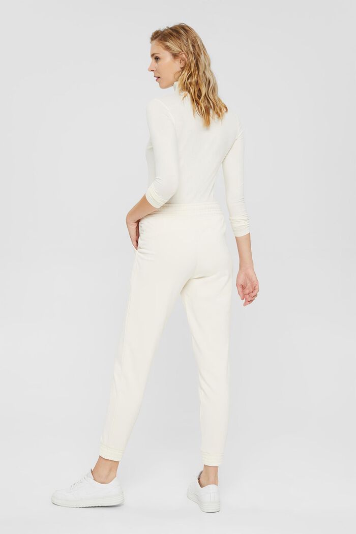 Pantalón de felpa muy suave con algodón ecológico, OFF WHITE, detail image number 3