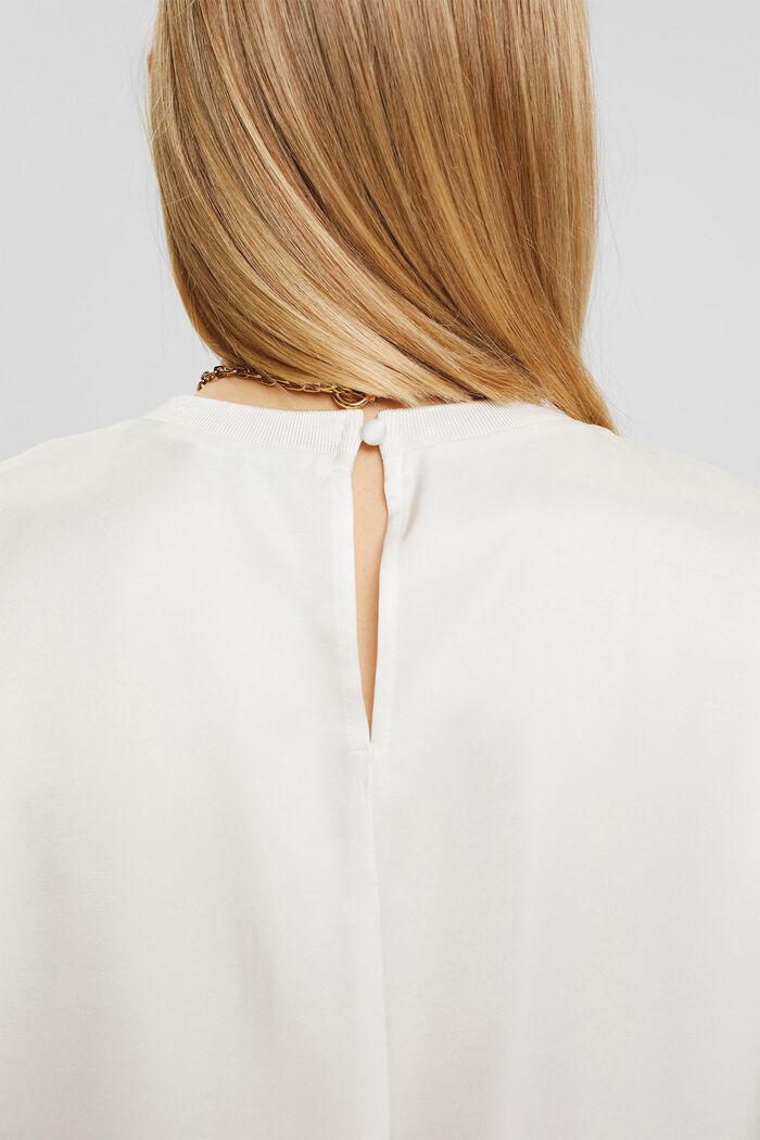 Blusa de satén, LENZING™ ECOVERO™, OFF WHITE, detail image number 2