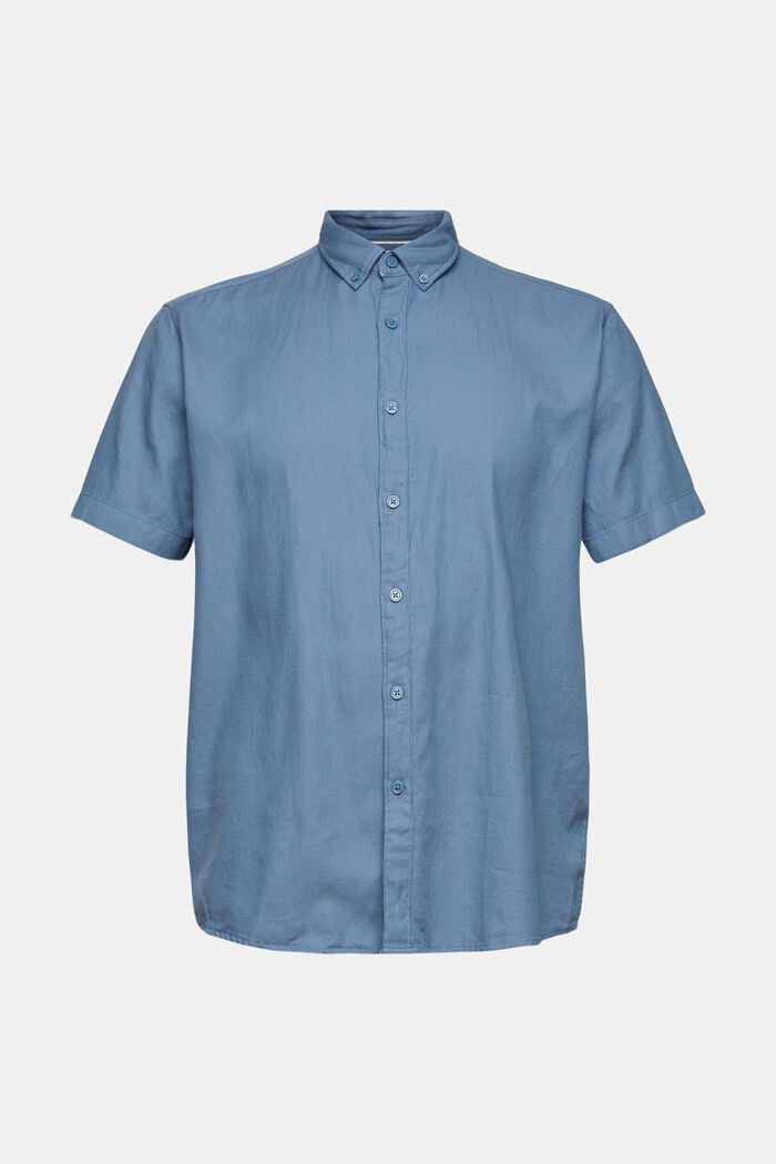 Camisa con cuello abotonado, BLUE, detail image number 7