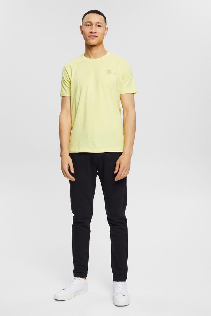 Camiseta de jersey con estampado, 100 % algodón ecológico, NEW YELLOW, detail image number 5