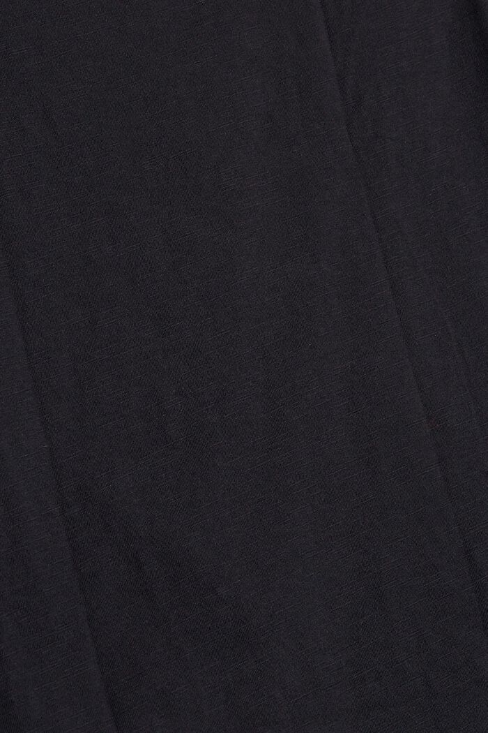 Camiseta con mangas de 3/4 y estampado, BLACK, detail image number 1