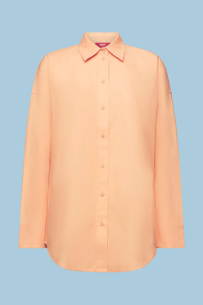 Camisa en popelina de algodón, PEACH, detail image number 7