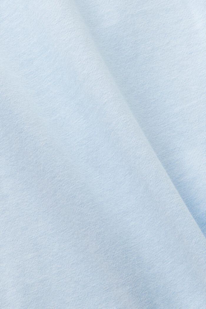 Camiseta estampada de algodón ecológico, PASTEL BLUE, detail image number 6
