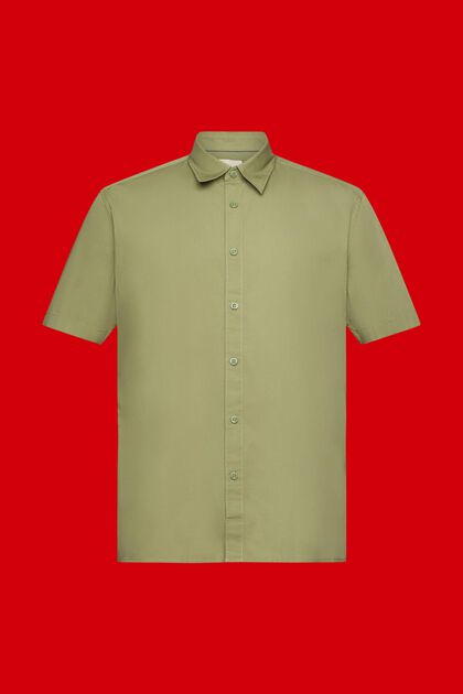 Camiseta de manga corta en algodón sostenible, LIGHT KHAKI, overview