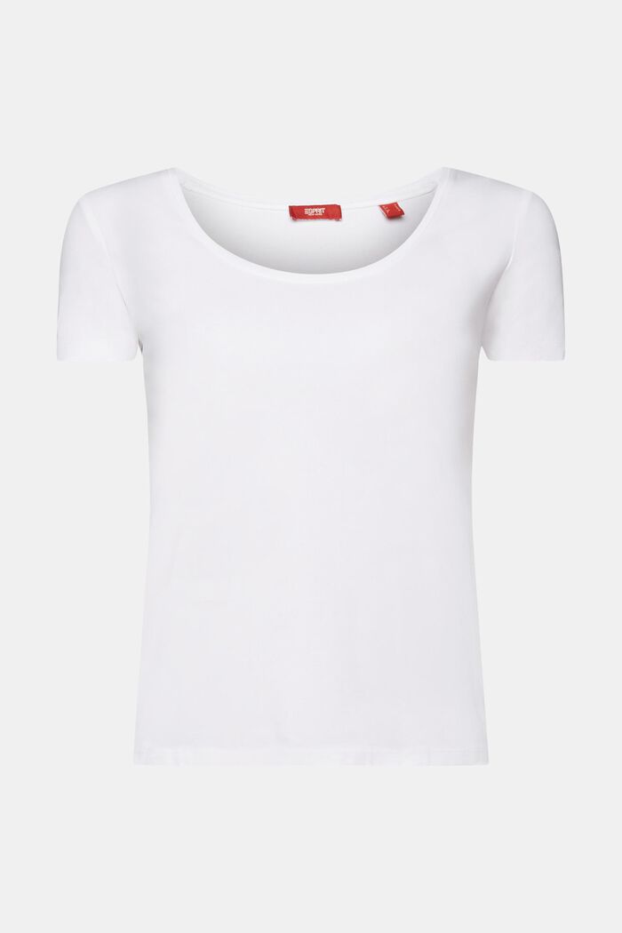 Camiseta con cuello redondo, WHITE, detail image number 6