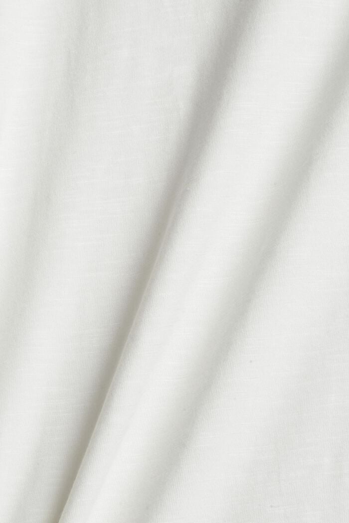 Camiseta confeccionada en una mezcla de algodón ecológico, OFF WHITE, detail image number 4