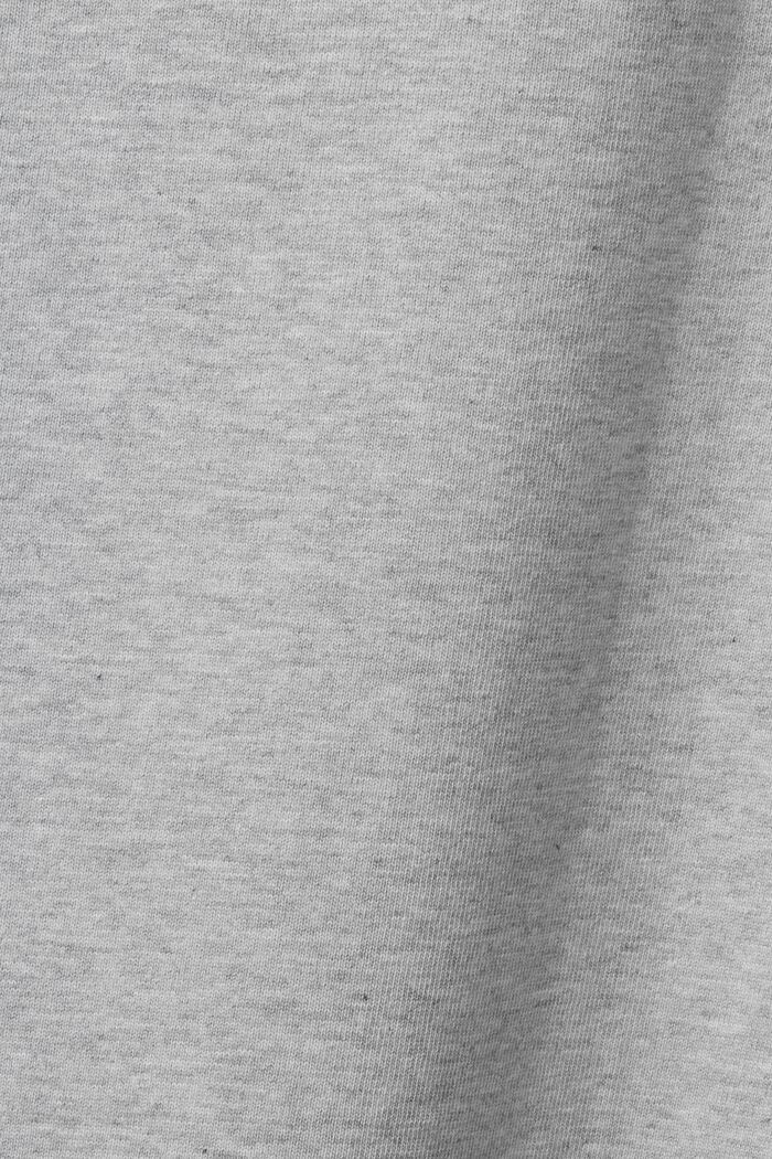 Camiseta unisex en jersey de algodón con logotipo, LIGHT GREY, detail image number 7