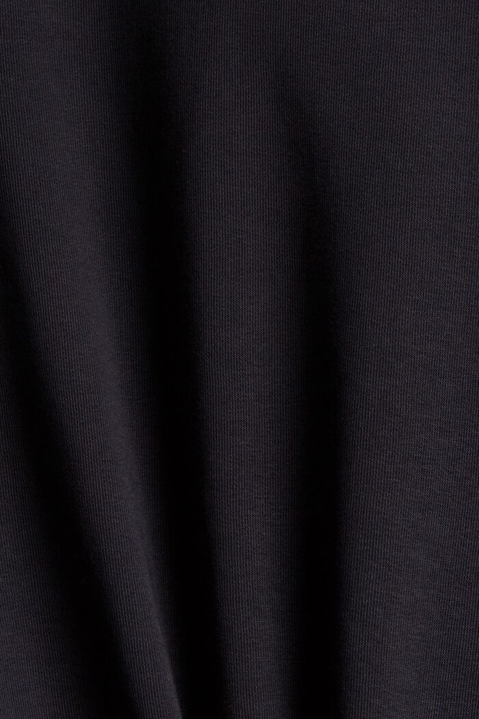 Reciclado: vestido de felpa con capucha, BLACK, detail image number 4