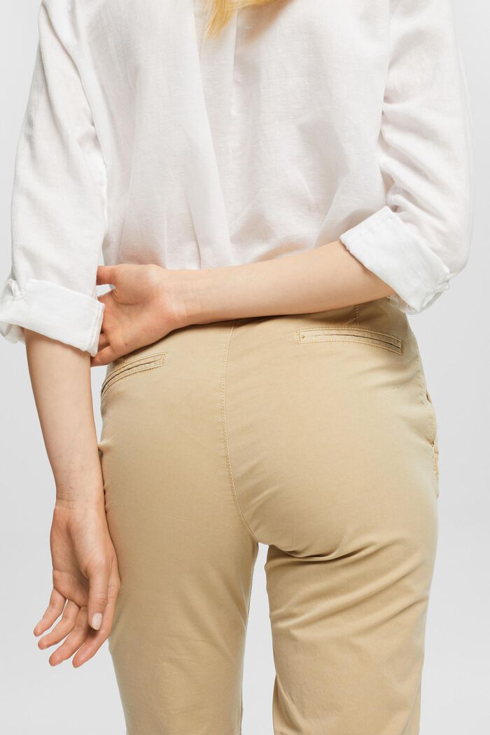 Pantalones chinos con cinturón trenzado, SAND, detail image number 5