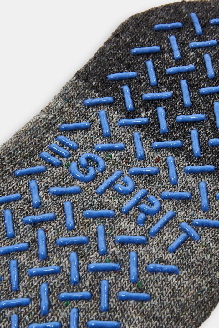 Calcetines de andar por casa con suela antideslizante en mezcla de lana, LIGHT GREY, detail image number 1