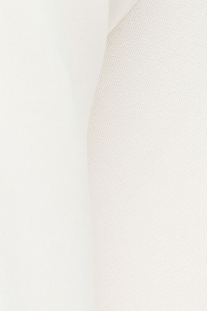 Pantalón jogging con perneras anchas, 100% algodón, OFF WHITE, detail image number 4