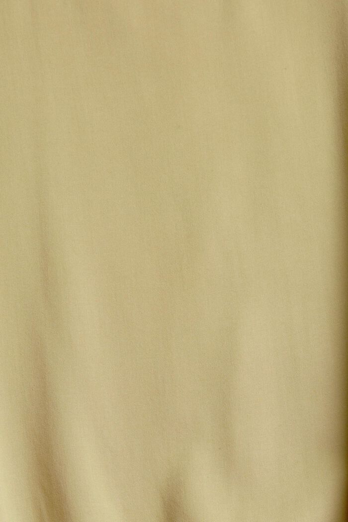 Blusa de escote en pico en LENZING™ ECOVERO™, LEAF GREEN, detail image number 4