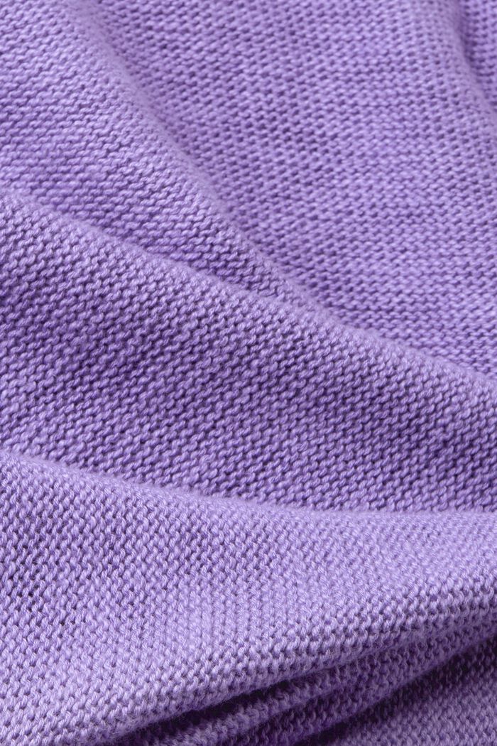 Cárdigan de punto en algodón, PURPLE, detail image number 4